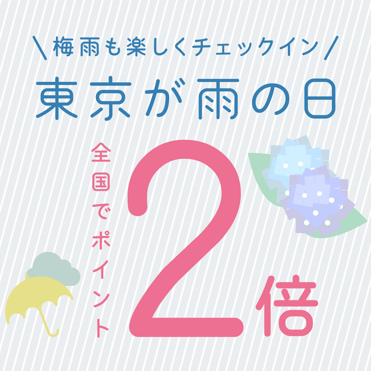 6月の平日限定 東京が雨の日は全国のショップでポイント2倍キャンペーン 楽天チェック